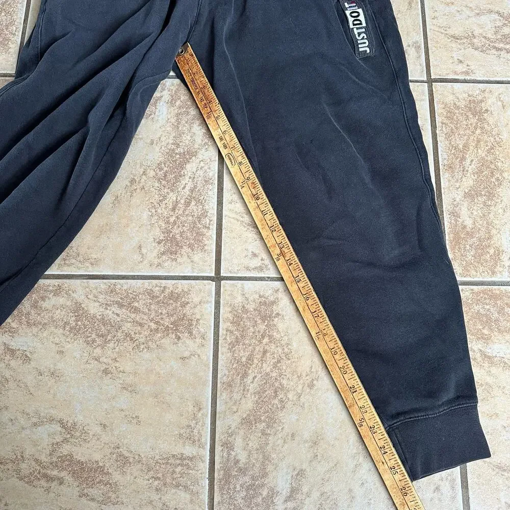 Nike Black Sweatpants Size Large Just Do‎ It Basic Logo Elastic Waist Pull On